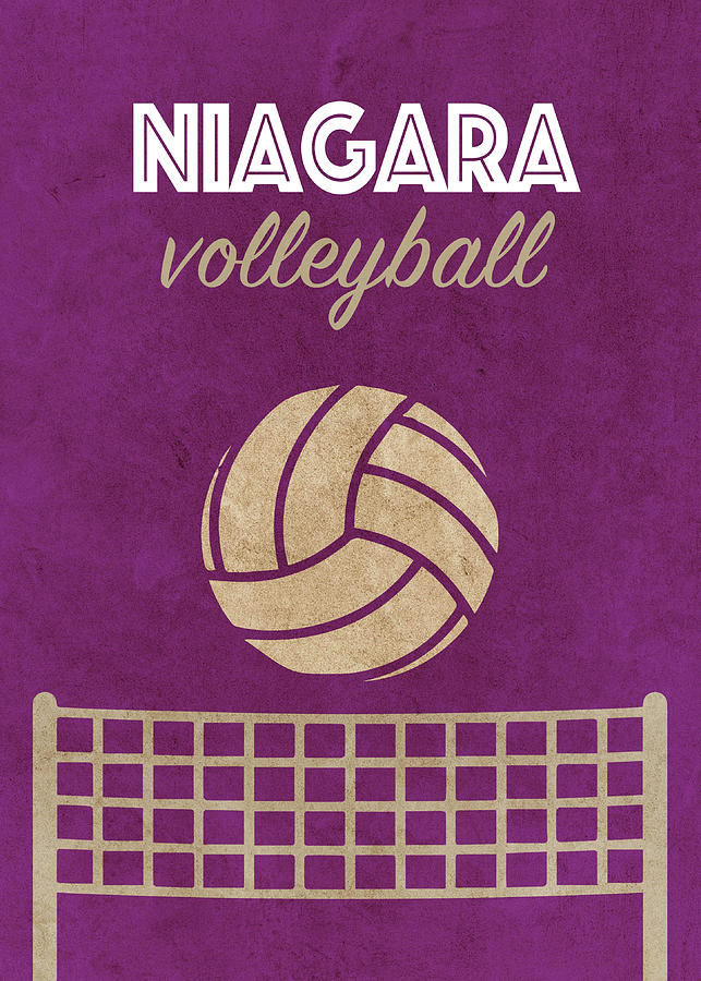 Niagara University Volleyball Team Vintage Sports Poster Mixed Media by ...