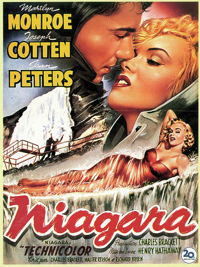 Marilyn Monroe Mixed Media - Niagara, with Marilyn Monroe, 1953 by Movie World Posters