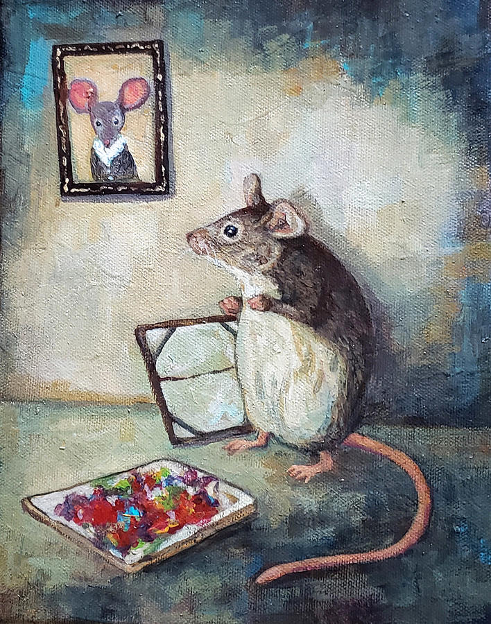 Nibblers Mother Painting by Peggy Wilson