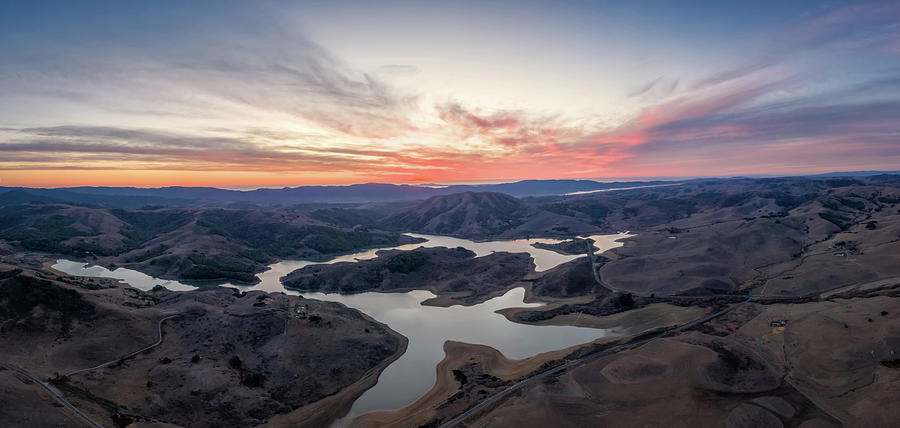 Nature Photograph - Nicasio Reservoir by Steve Berkley
