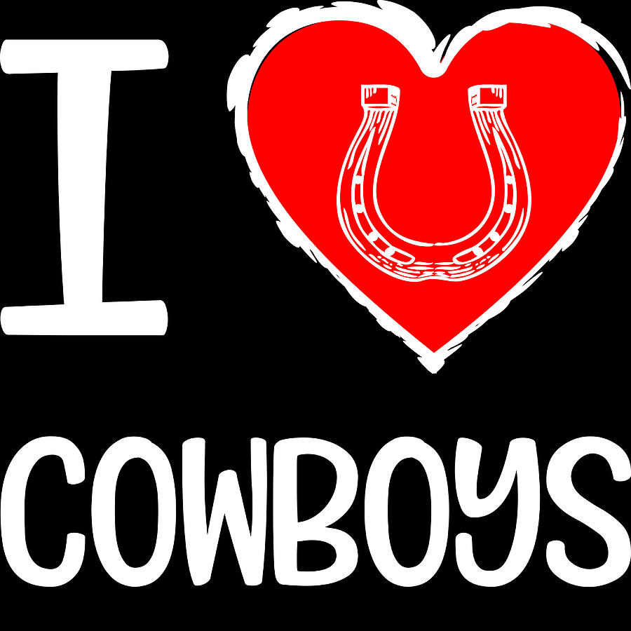 i heart cowboys shirt