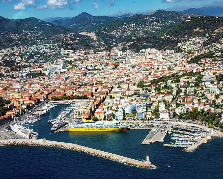 Nice France Harbor Digital Art By Jules Follett Pixels 9725