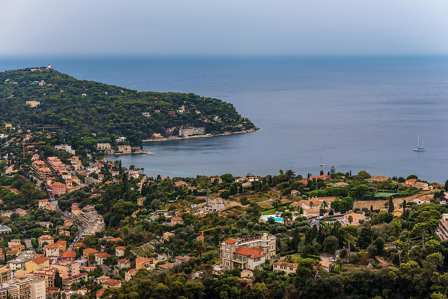Nice, France: panoramic top view of surrounding hills Photograph by Krivinis
