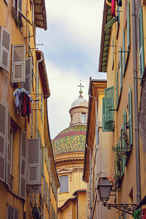 Nice France View on Cathedrale Sainte-Reparate Photograph by Melanie Alexandra Price
