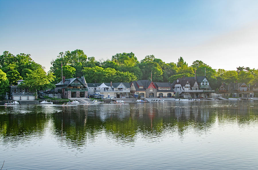 Nice Morning on Boathouse Row Photograph by Bill Cannon