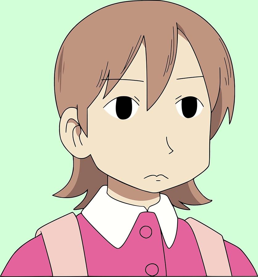 Nichijou Aioi Yuuko Blank Face Poster Digital Art by Justin Davis