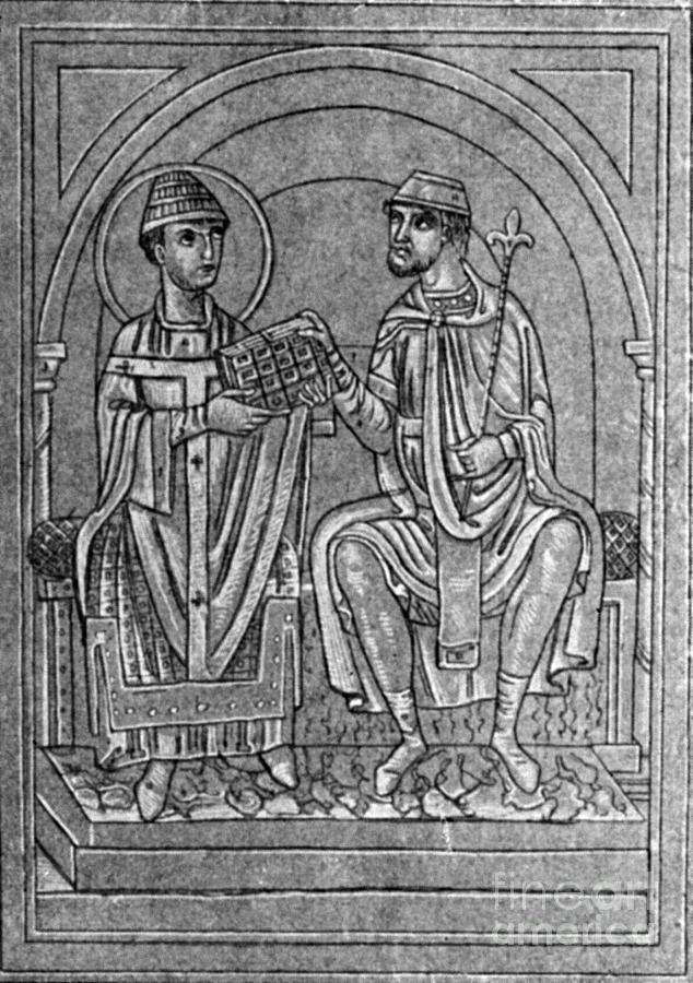 Nicholas I And Louis II Drawing by Granger