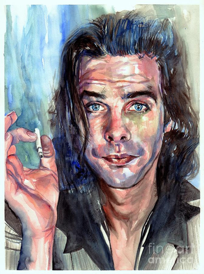 Christmas Painting - Nick Cave and The Bad Seeds by Suzann Sines