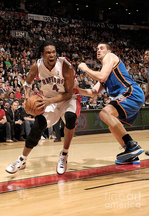 Nick Collison and Chris Bosh Photograph by Ron Turenne