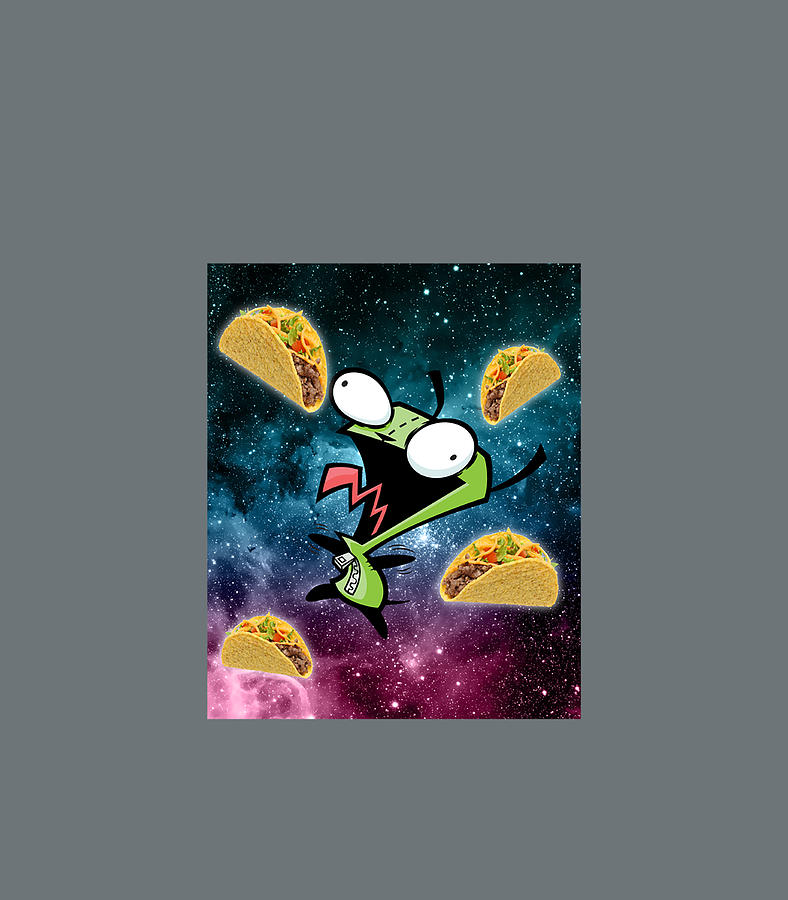 Nick Rewind Invader Zim Gir Space Tacos Digital Art By Deen Elodie 