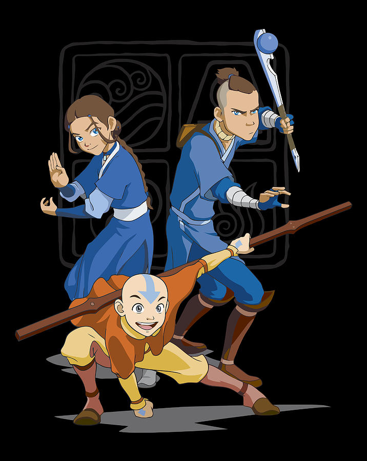 Nickelodeon Avatar The Last Airbender Action Group Shot Digital Art by ...