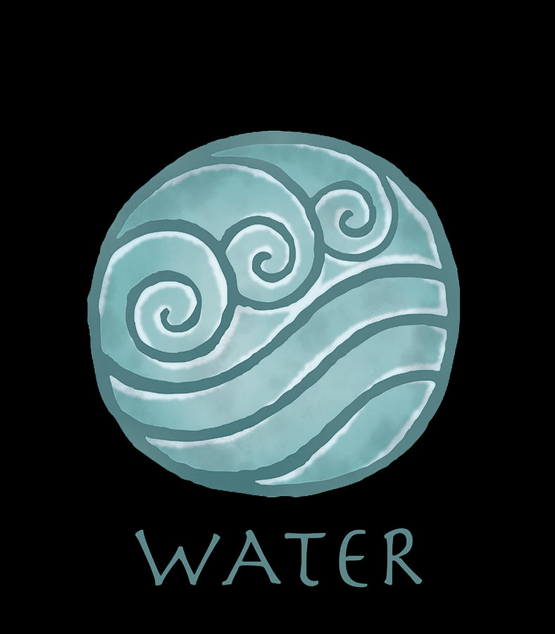 Nickelodeon Avatar The Last Airbender Painted Water Element Digital Art ...