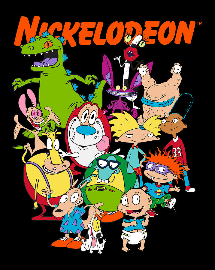 Nickelodeon Group Shot All Retro 90S Characters Digital Art by Jessika ...