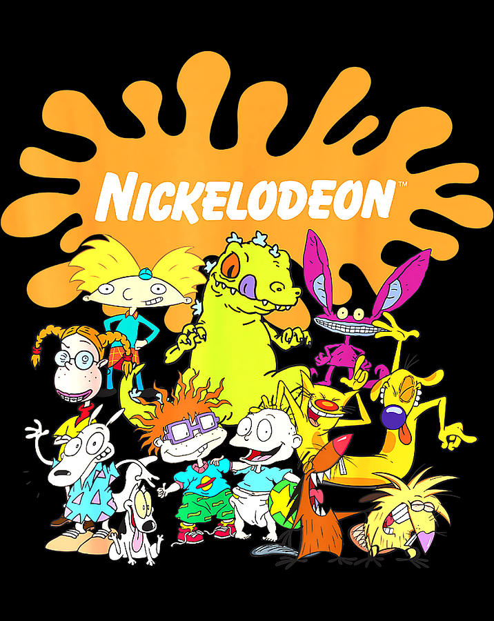 Nickelodeon Logo Characters Group Shot Graphic .png Digital Art by Minh ...