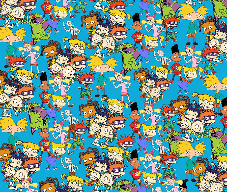 nickelodeon rugrats and hey Arnold Comforter Painting by Pete Murray ...