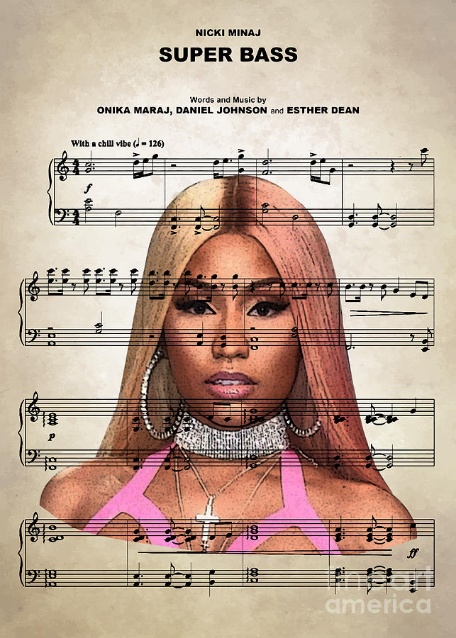 Nicki Minaj Super Bass Digital Art By Bo Kev Pixels 