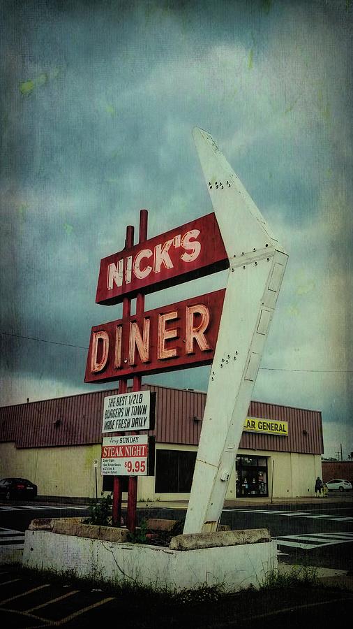 Nicks Diner in Allentown Vintage Edit Photograph by Jason Fink