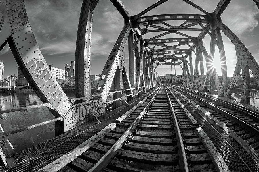 Nicollet Island Railroad Bridge, photo 4 Photograph by Jim Hughes