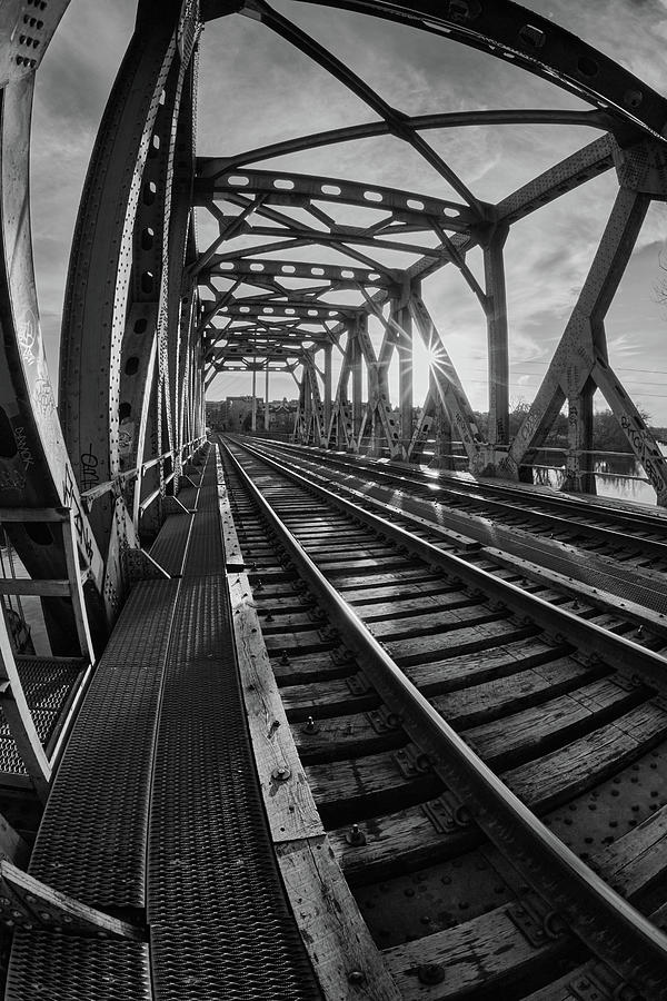 Nicollet Island Railroad Bridge, photo 6 Photograph by Jim Hughes