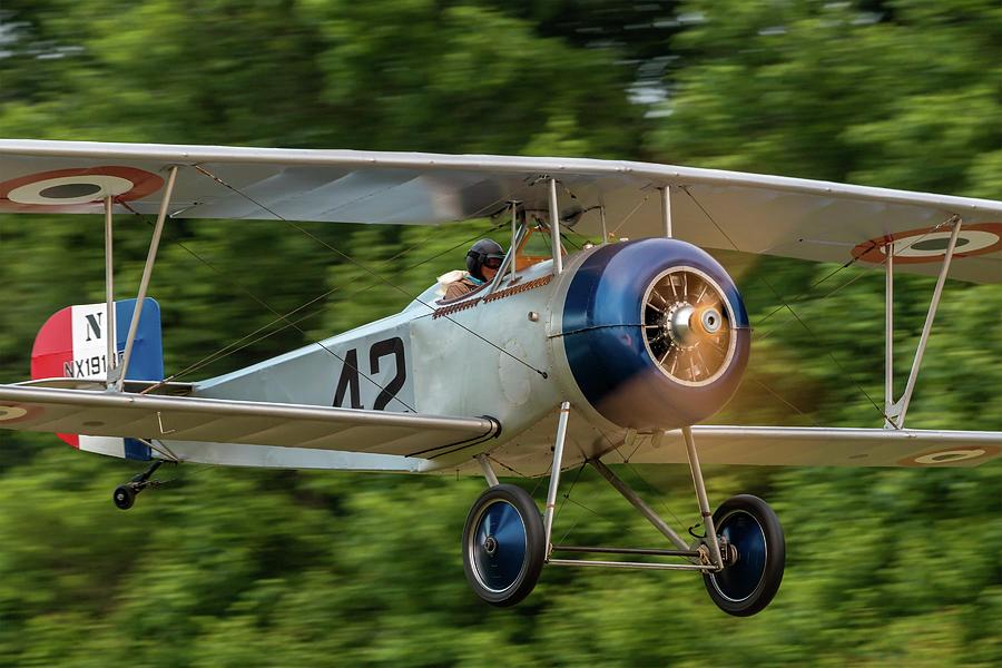 Nieuport 17 Takes to the Skies Photograph by Liza Eckardt