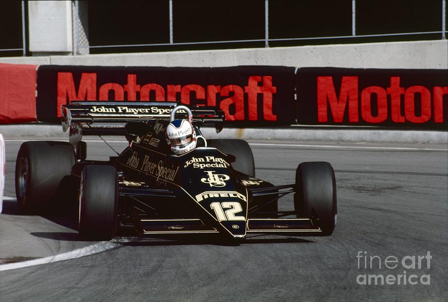 Nigel Mansell. 1983 Detroit Grand Prix Photograph by Oleg Konin