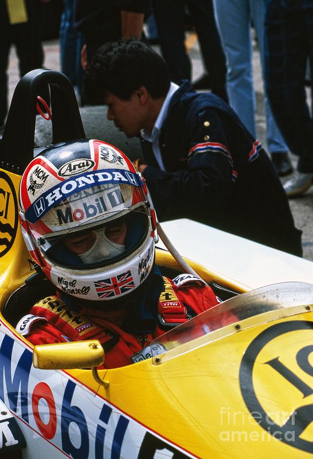 Nigel Mansell. 1986 German Grand Prix Photograph by Oleg Konin