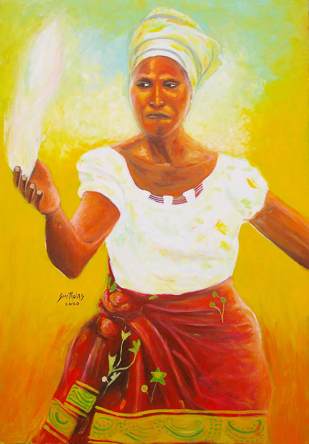 Nigerian Igbo Dancer Painting by Olaoluwa Smith