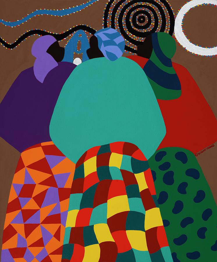 Women Painting - Nigerian Women by Synthia SAINT JAMES