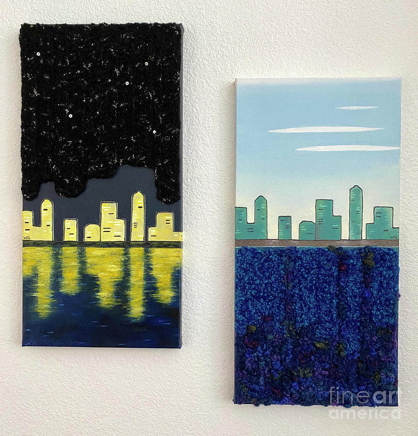 Night and Day Mixed Media by Wendy Golden