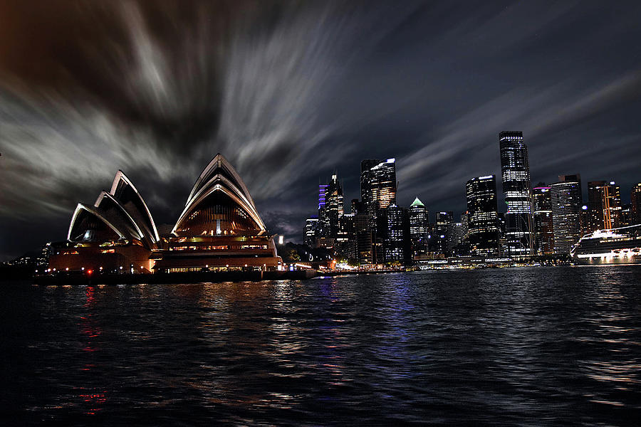 Night at Circular Quay II Photograph by Andrei SKY