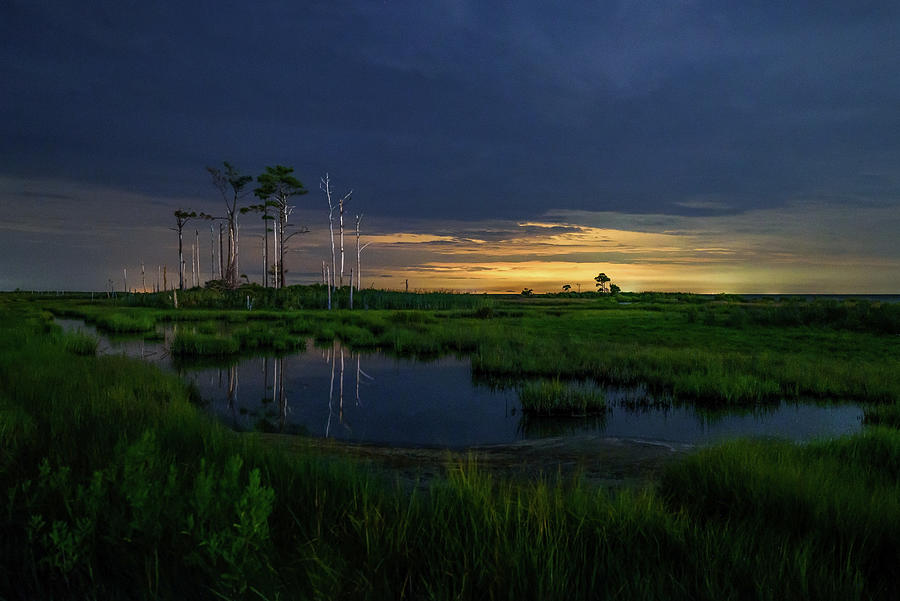 Night at Hoopers Island Photograph by Robert Miller