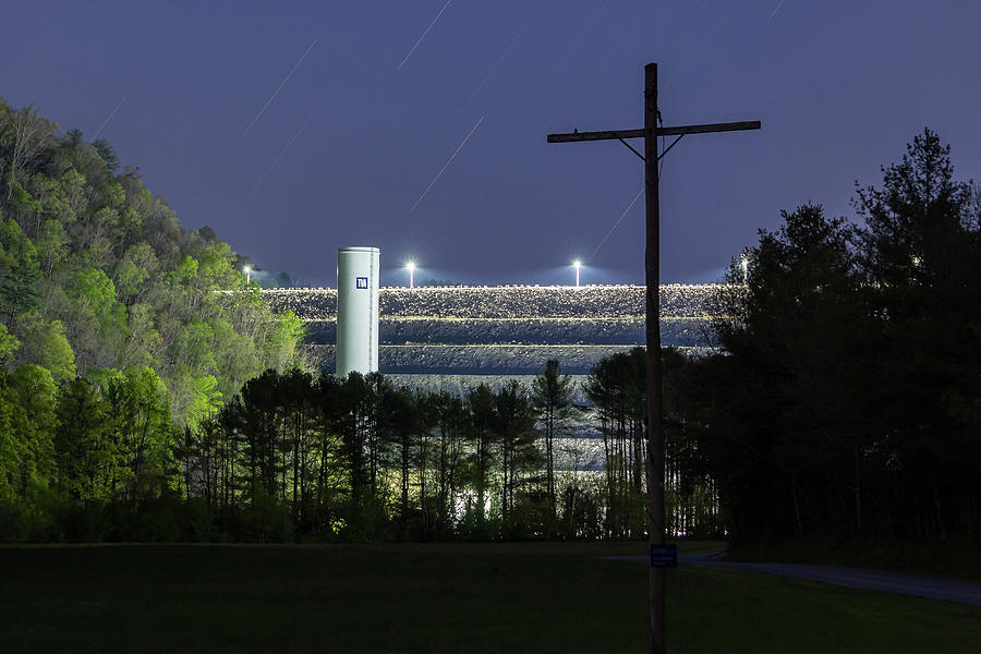 Night at South Holston Dam Photograph by Greg Booher