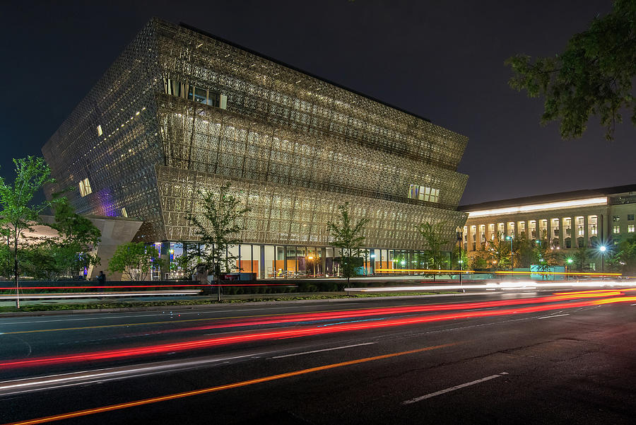 Night at the African American Museum Photograph by Robert Miller