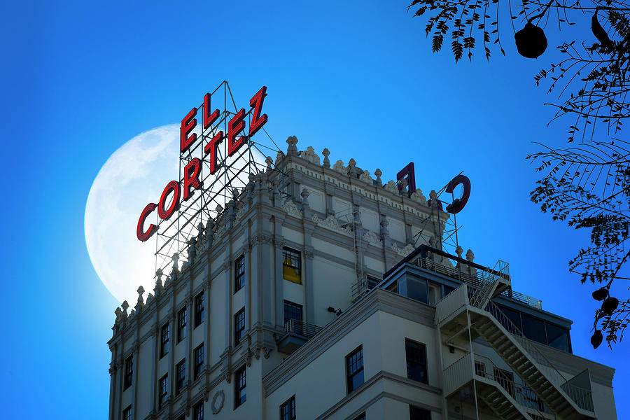 Night at the El Cortez Photograph by Lee Sie