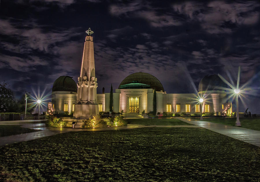 Night at the Griffith Observatory Photograph by Robert Hebert
