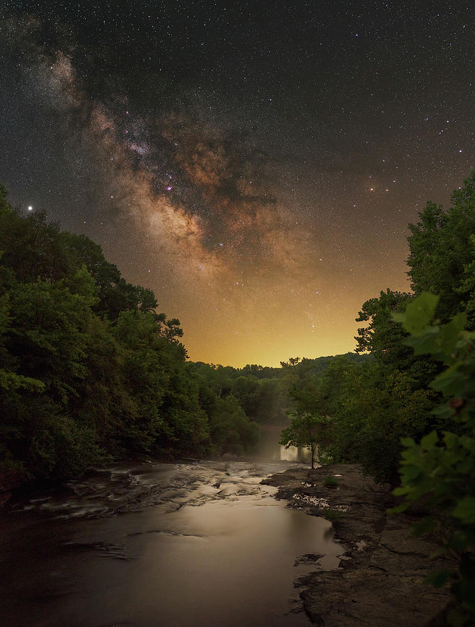 Night at the Spillway Photograph by Grant Twiss