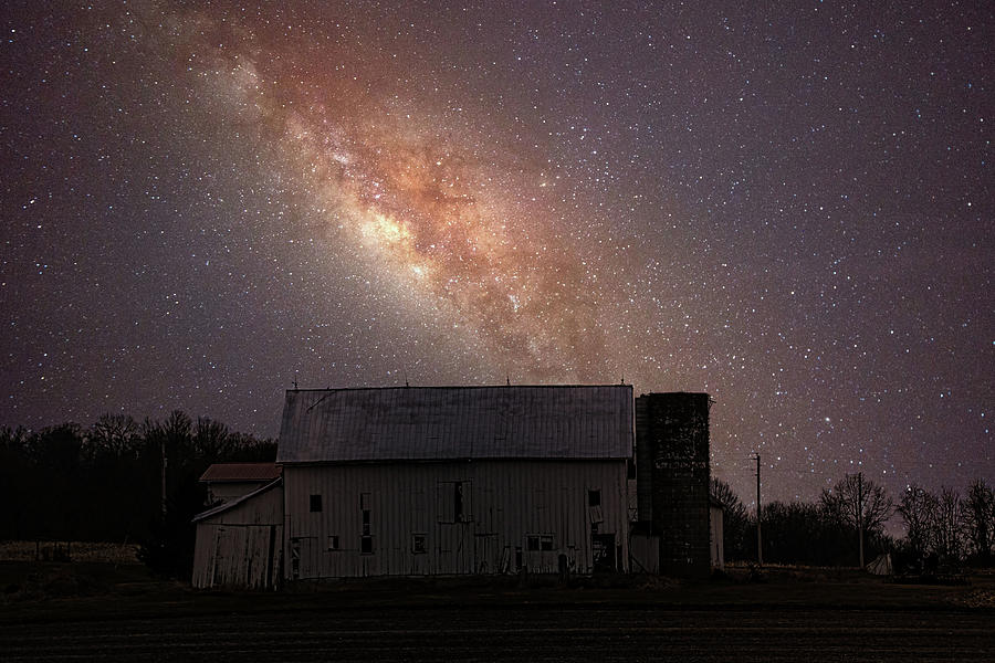 Night Barn Photograph