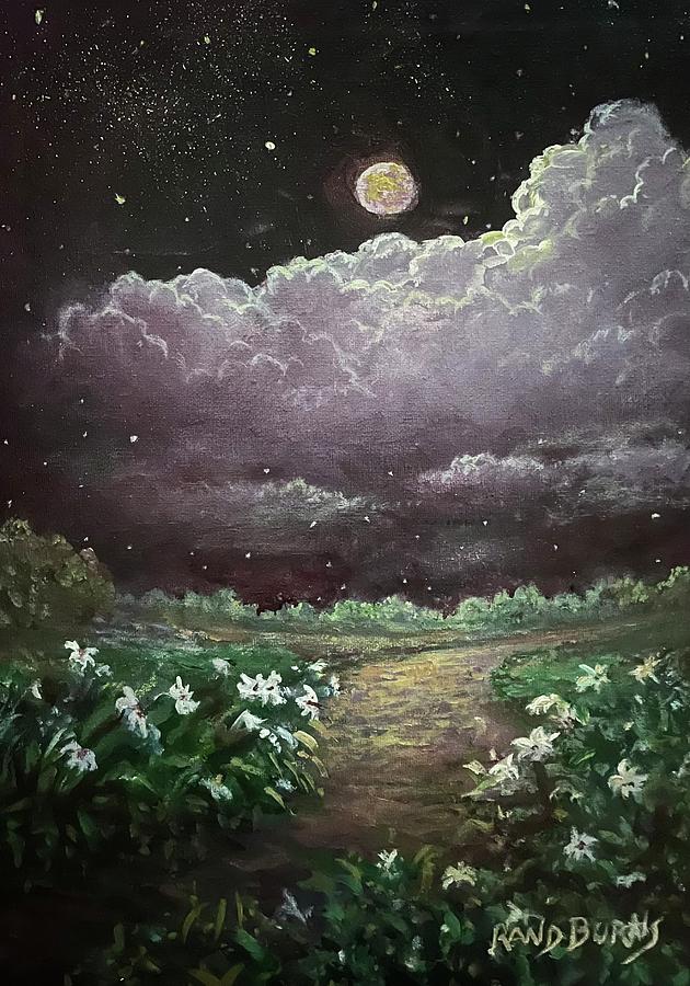 Night Beacon Painting by Rand Burns