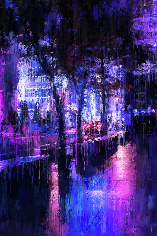 Night City - 11 Painting by AM FineArtPrints