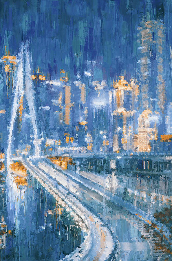 Night City - 14 Painting by AM FineArtPrints