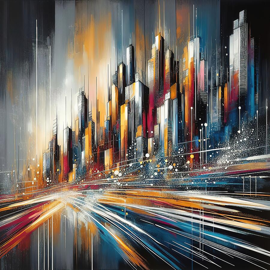 Night City Digital Art by Colin Hardman