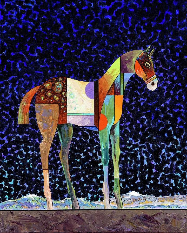 Night Horse Painting by Bob Coonts