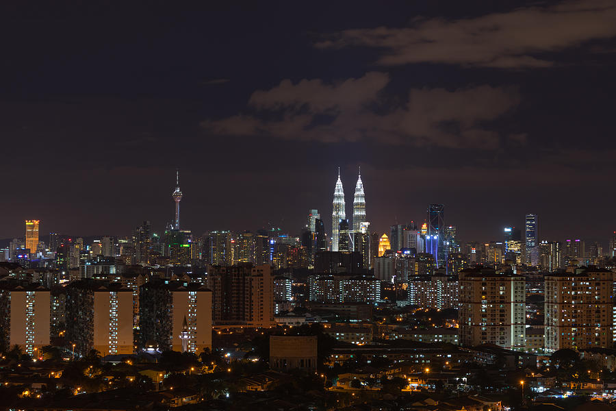 Night in Kuala Lumpur Photograph by Shaifulzamri