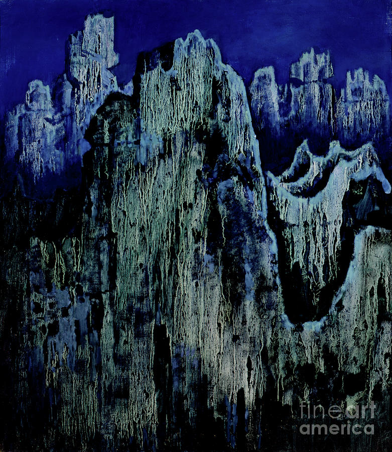 Night In Stone Forest Painting by Zhan Jianjun