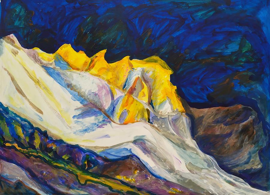 Night in the Hills of Judea Painting by Esther Newman-Cohen