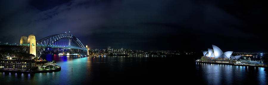 Night Lights - Sydney, Australia Photograph by Kenneth Lane Smith