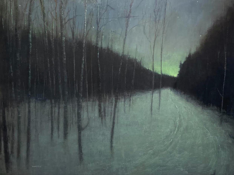 Night Luster Painting by Mary Jo Van Dell Night Luster Painting by Mary Jo Van Dell