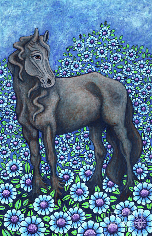 Night Mare Painting by Amy E Fraser