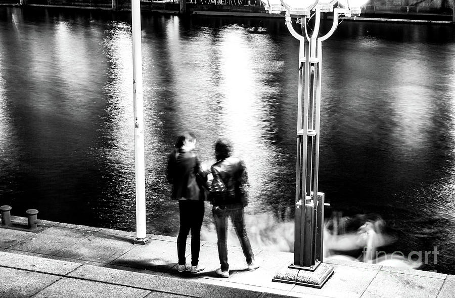 Night Meeting in Hamburg Photograph by John Rizzuto