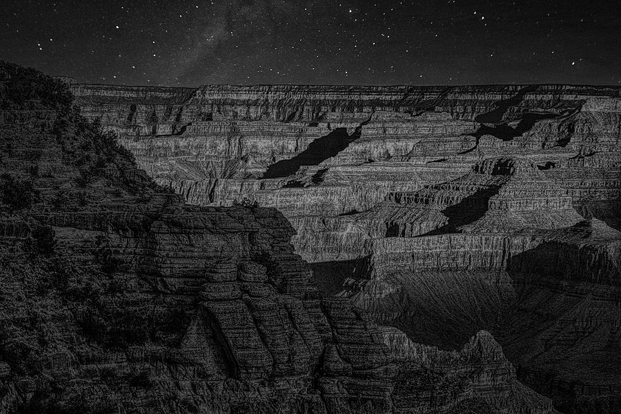 Grand Canyon National Park Photograph - Night Moods Grand Canyon  by Chuck Kuhn